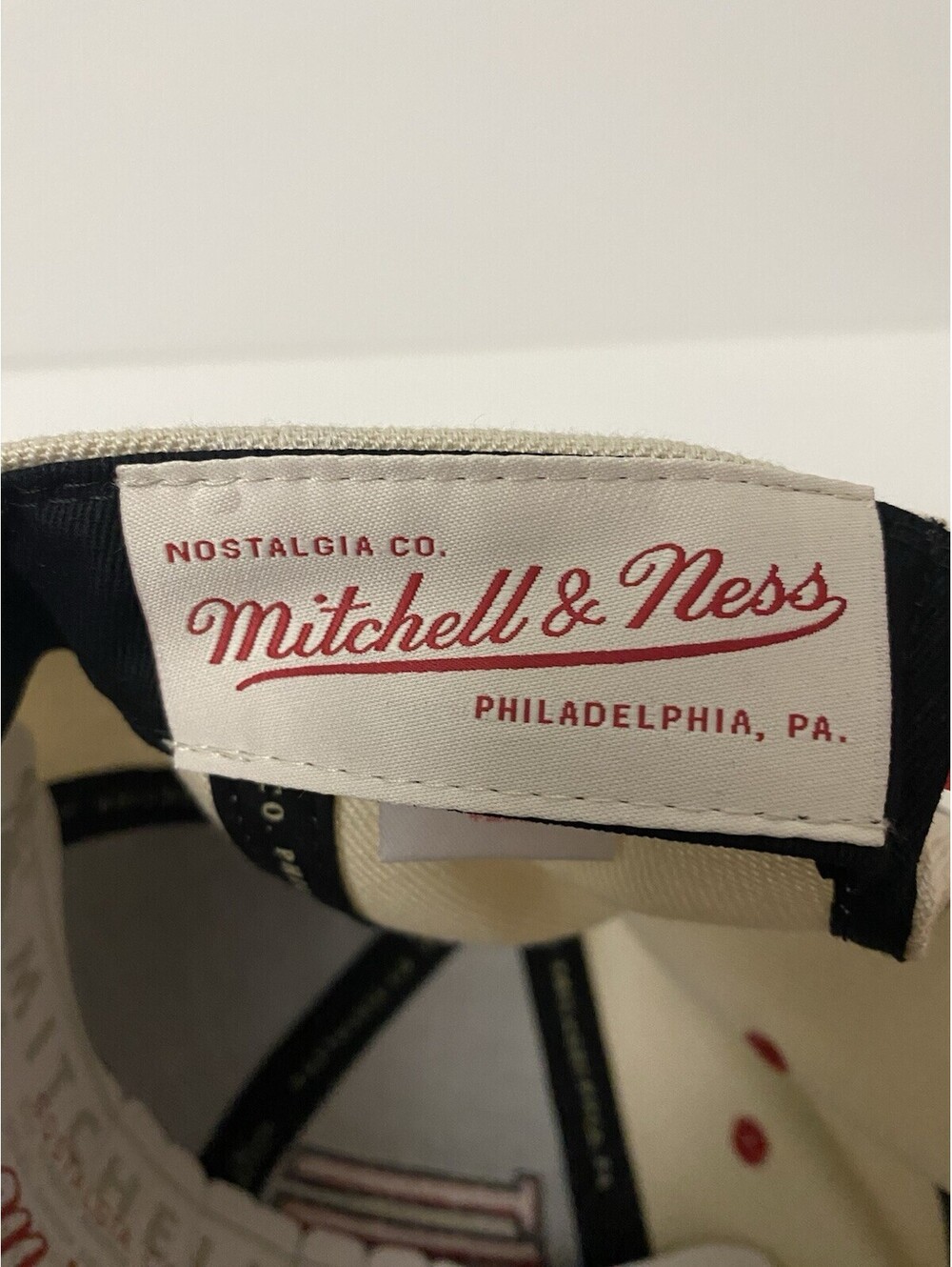 Mitchell & Ness NHL Detroit Red Wings Logo Bold Letters SnapBack Hat New - Picture 8 of 8